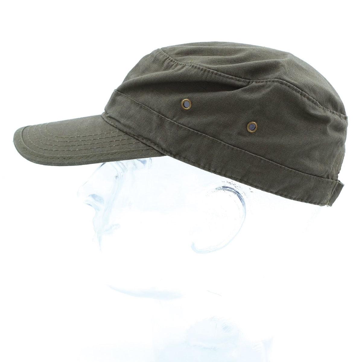 Lot de 10 casquettes type US coton Rip-Stop 215 g/m² réglage auto-agrippant