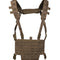 Gilet chest rig Mil-Tec allégé en polyester à platine auto-agrippante découpée au laser