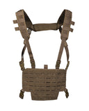 Gilet chest rig Mil-Tec allégé en polyester à platine auto-agrippante découpée au laser