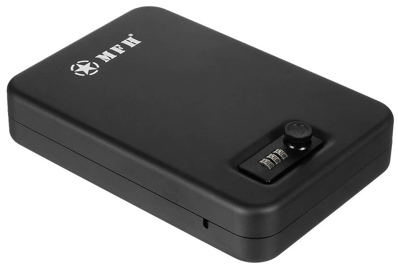 Coffret de sécurité MFH à serrure à combinaison avec câble acier 90 cm 24,5 x 16,5 cm