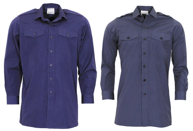 Chemise de campagne britannique à manches longues, surplus d'occasion, lot de 10