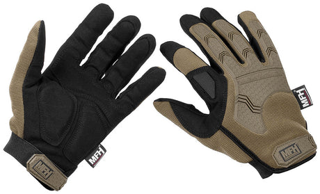 Gants tactiques MFH Professional Attack à pouce et index rabattables, paume renforcée EVA