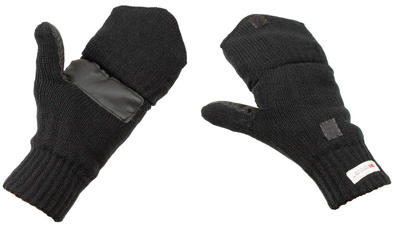 Gants mitaines tricotés MFH à capuchon rabattable doublés 3M Thinsulate