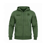 Sweat à capuche OPEX Spider 60 % coton 325 g/m² à fermeture éclair et poches manches