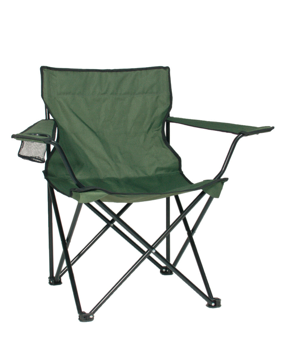 Fauteuil de camp pliant Mil-Tec en acier et polyester Oxford charge 100 kg avec sac