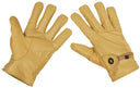 Gants en cuir Western MFH entièrement doublés à cordon de serrage au poignet