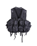 Gilet d'intervention tactique Mil-Tec en polyester 600D à neuf poches et poignée dorsale