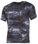T-shirt US manches courtes MFH 170 g/m² coton à impression réactive col renforcé