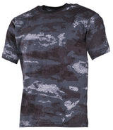 T-shirt US manches courtes MFH 170 g/m² coton à impression réactive col renforcé