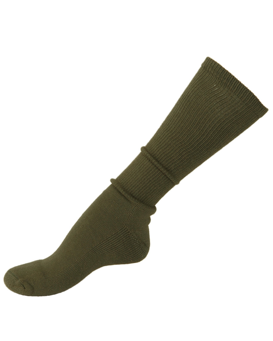 Chaussettes type US Mil-Tec à semelle bouclette 50 % laine et renfort nylon
