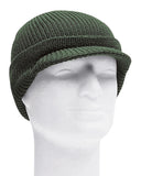 Bonnet type US Watch Cap Mil-Tec en laine avec visière courte pour la saison froide