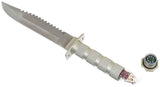 Couteau de survie Fox Outdoor manche creux boussole et kit lame 17,5 cm
