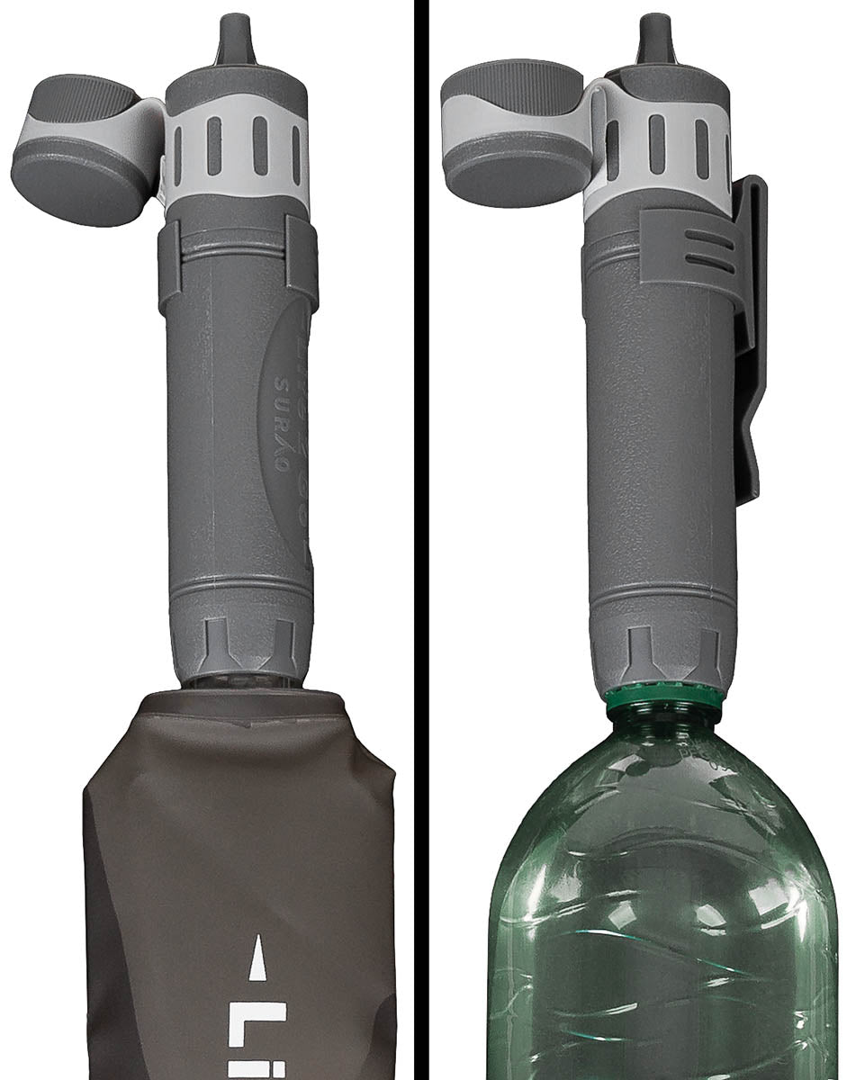 Filtre à eau paille Surao Life 2 Go Basic 0,01 µm avec flacon souple 600 ml