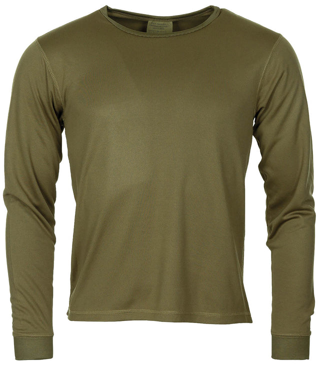 Maillot de corps thermique britannique à manches longues tout polyester, surplus d'occasion, lot de 10