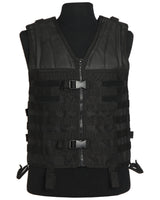 Gilet porteur d'équipement MOLLE Mil-Tec en polyester enduit à poignée d'extraction