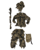 Tenue Ghillie Mil-Tec quatre pièces traitée ignifuge avec housse d'arme
