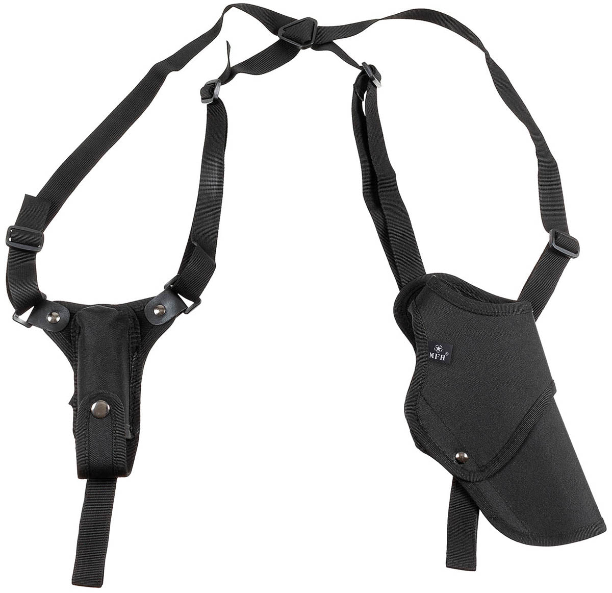 Holster d'épaule MFH pour droitier avec porte-chargeur et attache de ceinture