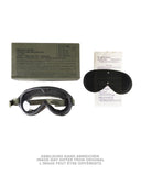 Lunettes militaires type US contre soleil, vent et poussière, stock ancien
