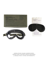 Lunettes militaires type US contre soleil, vent et poussière, stock ancien