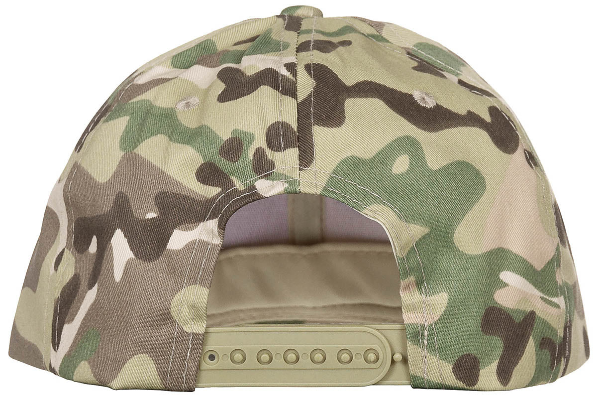Casquette US MFH réglable en polycoton à visière six piqûres et six œillets