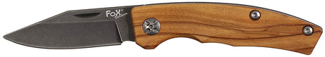 Couteau pliant Fox Outdoor acier 5Cr15MoV manche bois mécanisme slipjoint