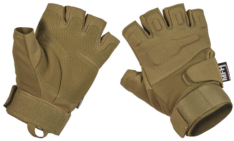 Gants Tactical Pro MFH Professional sans doigts à matelassage de jointures silicone
