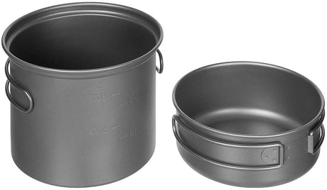 Gamelle en titane Fox Outdoor marmite 1 L et poêle 450 ml pour 175 grammes