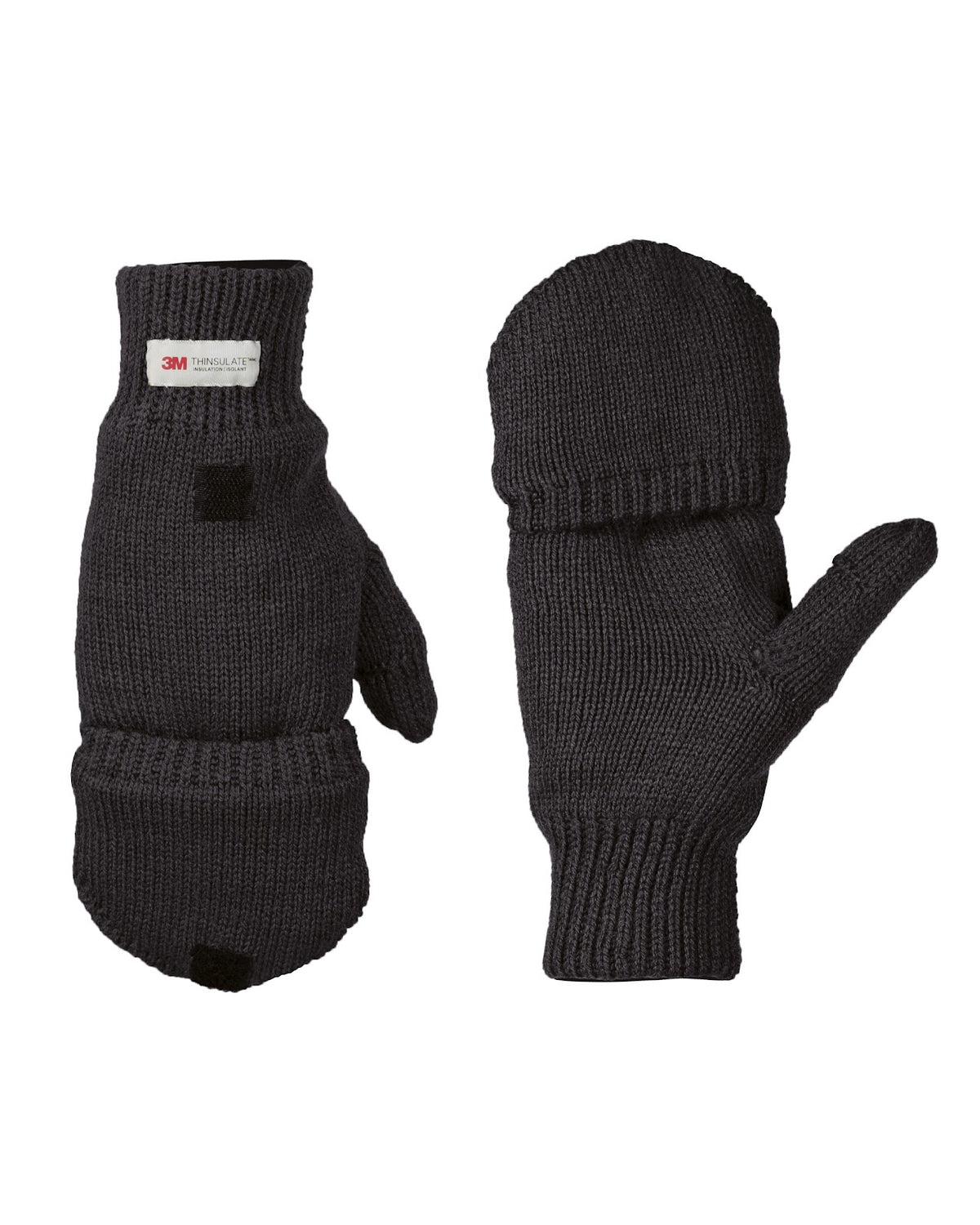 Gants mitaines Mil-Tec convertibles en polyacrylique ouatinage Thinsulate doublure polyester