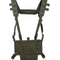 Gilet chest rig Mil-Tec allégé en polyester à platine auto-agrippante découpée au laser