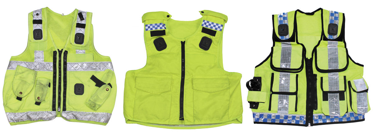 Gilet de signalisation britannique, surplus d'occasion pour le terrain, lot de 5
