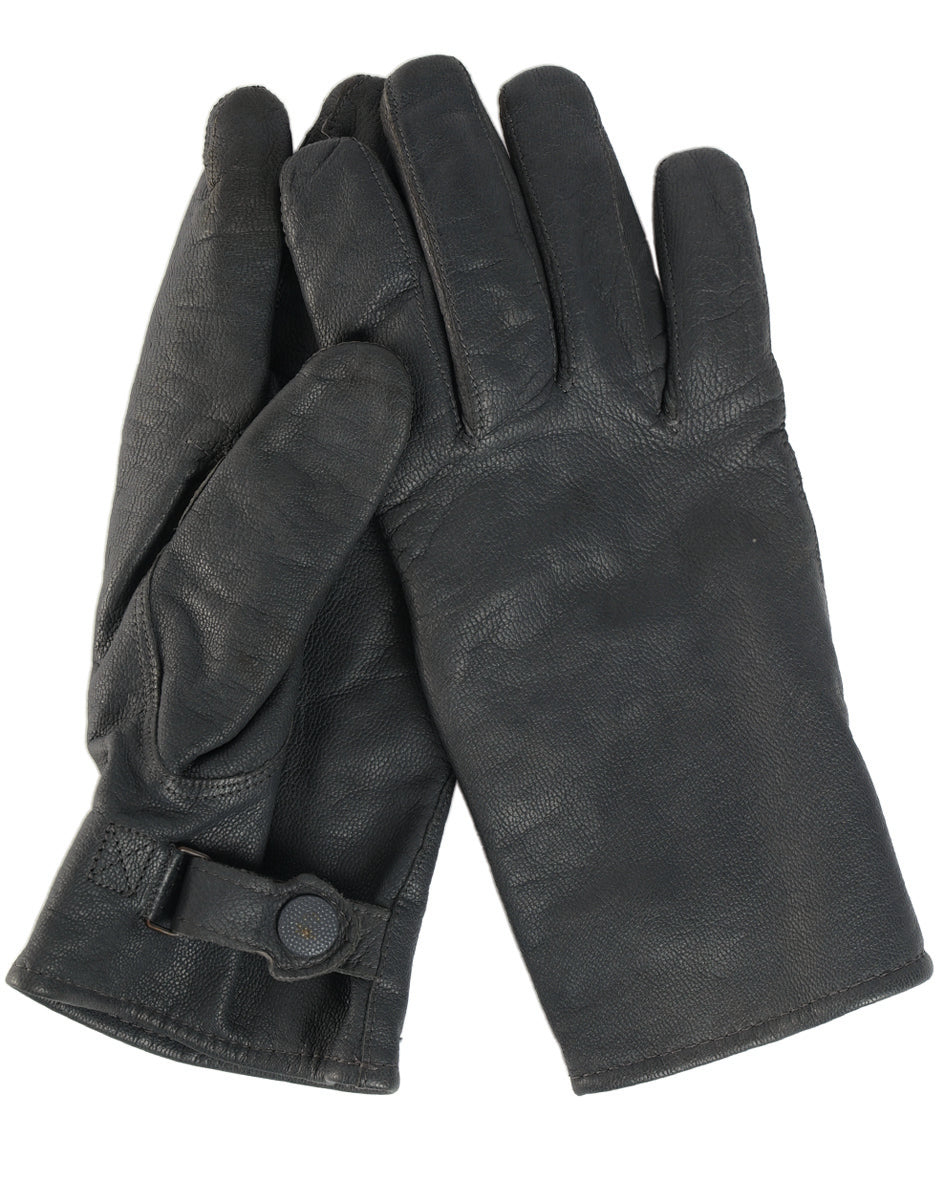 Gants type Bundeswehr Mil-Tec en cuir de chèvre doublés coton polyester poignet à pression