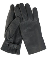 Gants type Bundeswehr Mil-Tec en cuir de chèvre doublés coton polyester poignet à pression