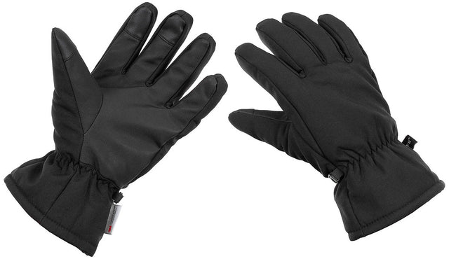 Gants softshell MFH doublés 3M Thinsulate coupe-vent et compatibles écran tactile