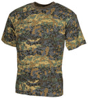 T-shirt US manches courtes MFH 170 g/m² coton à impression réactive col renforcé