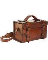 Sacoche Mil-Tec en cuir de buffle 32 x 18 x 19,5 cm bandoulière amovible et deux boucles
