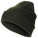 Bonnet à revers large MFH en acrylique maille fine double épaisseur