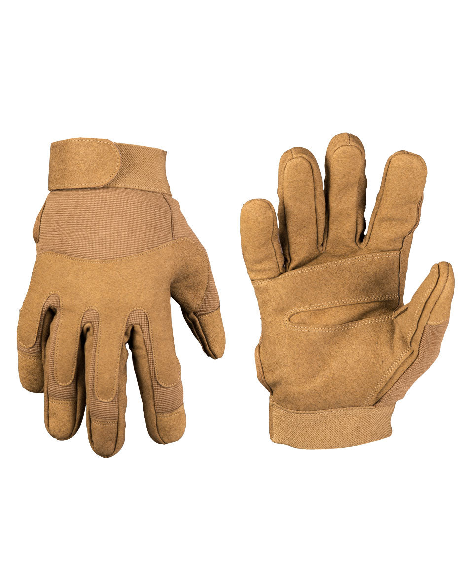 Gants tactiques Mil-Tec en nylon élasthanne avec renfort polyuréthane et dos rembourré
