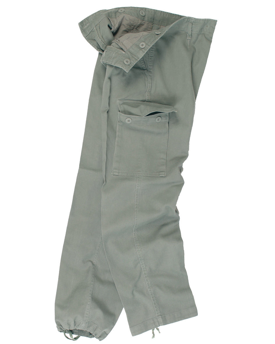 Pantalon tactique Mil-Tec en moleskine 100 % coton prélavé avec poches de cuisse boutonnées