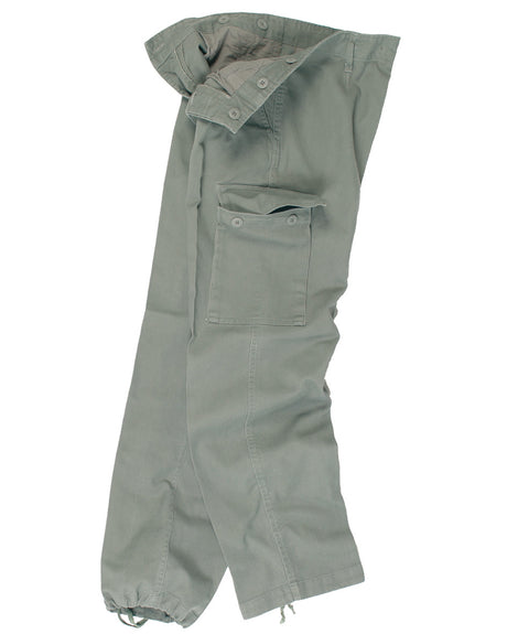 Pantalon tactique Mil-Tec en moleskine 100 % coton prélavé avec poches de cuisse boutonnées