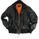 Blouson de pilote Mil-Tec type Bundeswehr en cuir nappa de buffle avec col tricot