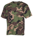 T-shirt US manches courtes MFH 170 g/m² coton à impression réactive col renforcé