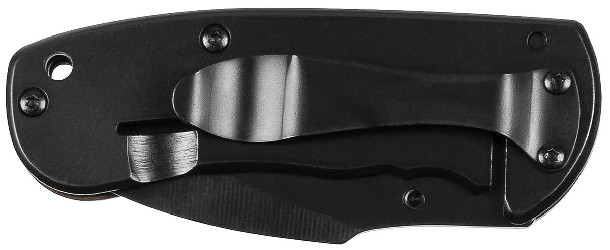 Couteau pliant Fox Outdoor Compact lame 6,5 cm manche métal à plaquette bois