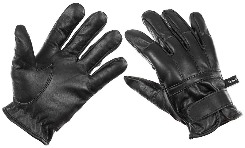 Gants en cuir de bovin MFH à charge de sable de quartz aux jointures