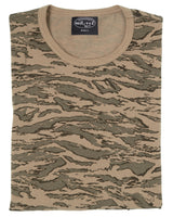T-shirt Mil-Tec en coton 95 % et élasthanne 5 %, maille imprimée de 150 g/m²