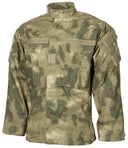 Veste de combat US ACU MFH Rip Stop 100 % coton col montant et poches de manche