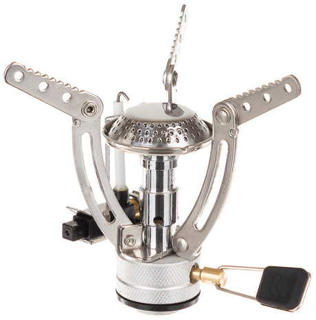 Réchaud à gaz compact Fox Outdoor 1800 W allumage piézoélectrique et boîte rigide