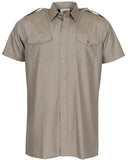 Chemise de service britannique à manches courtes, surplus d'occasion, lot de 10