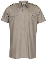 Chemise de service britannique à manches courtes, surplus d'occasion, lot de 10