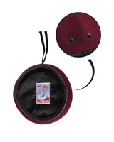 Béret commando type Bundeswehr Mil-Tec en laine mérinos bordure cuir de chèvre UPF 40