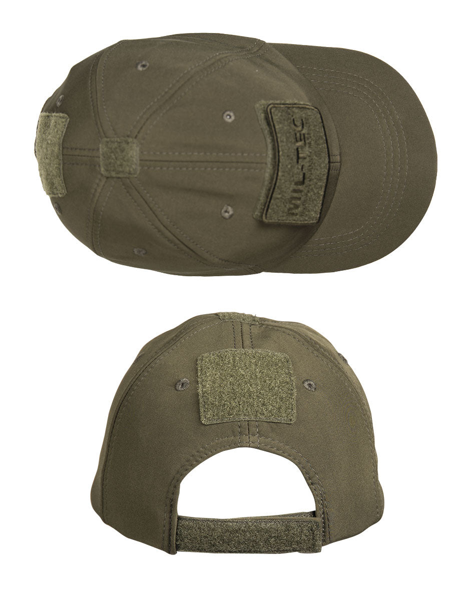 Casquette softshell Mil-Tec doublée polaire quatre surfaces auto-agrippantes réglable